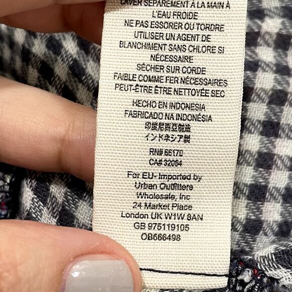 Free People Multicolor Plaid Button Down Shirt - Picture 10 of 12